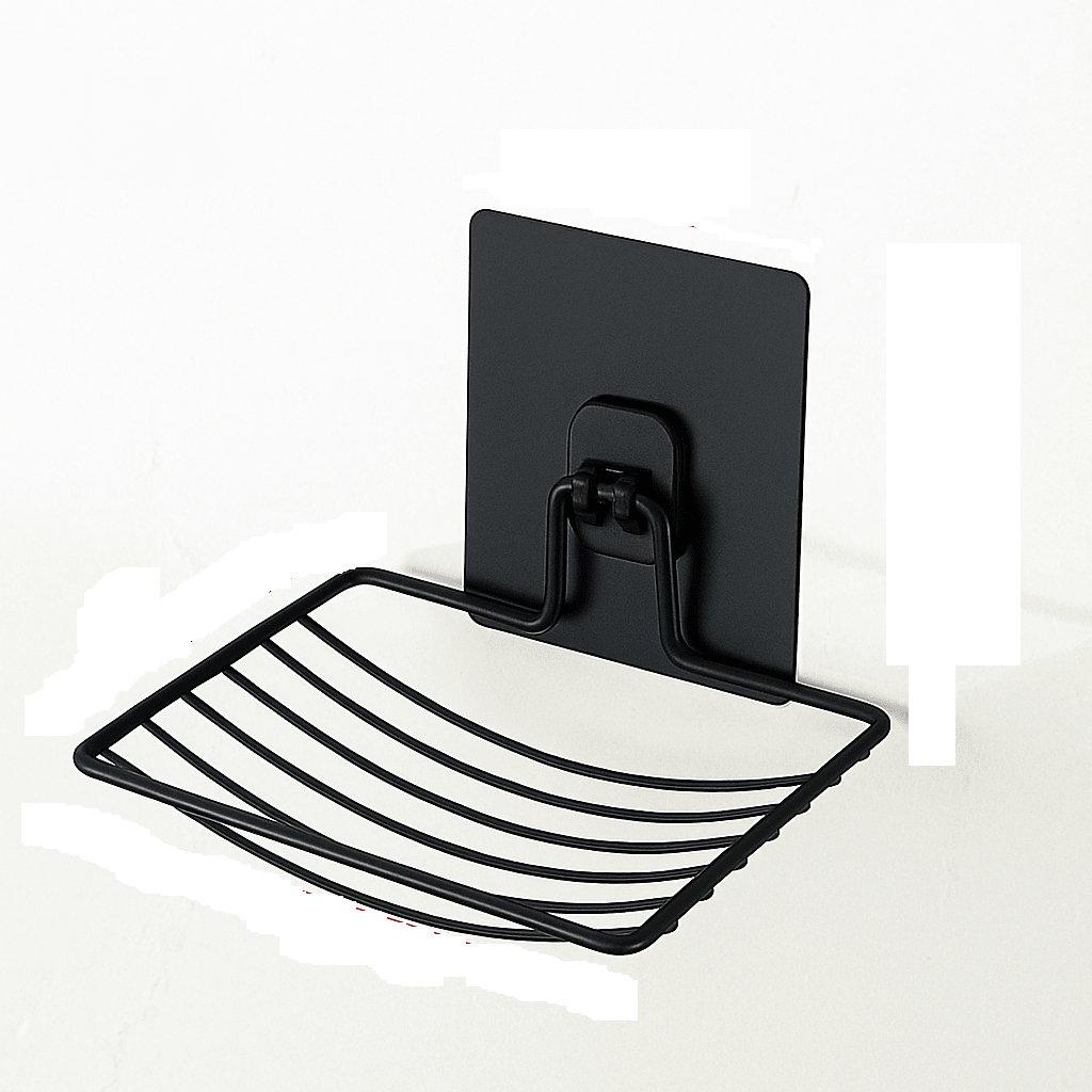 Wall-Mounted Self Adhesive Soap Holder | Stainless Steel Single-Layer Soap Dish with Seamless Suction &amp; Drainage No Drilling